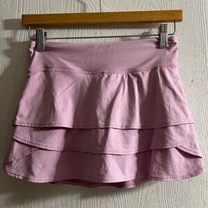 Athleta Girl Tiered Light Pink/purple  Skirt Tennis  Athletic Size L / 12